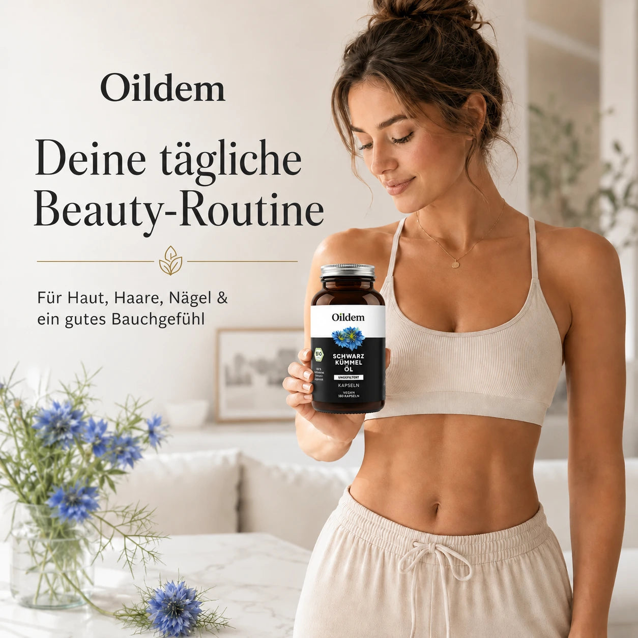 Ungefilterte Bio-Schwarzkümmelöl-Kapseln