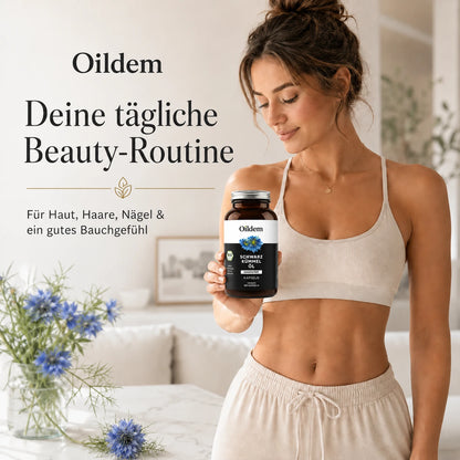 Ungefilterte Bio-Schwarzkümmelöl-Kapseln